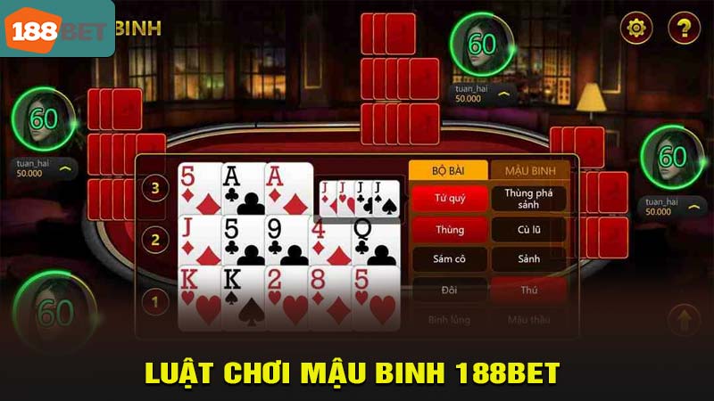 Luật chơi mậu bình 188bet