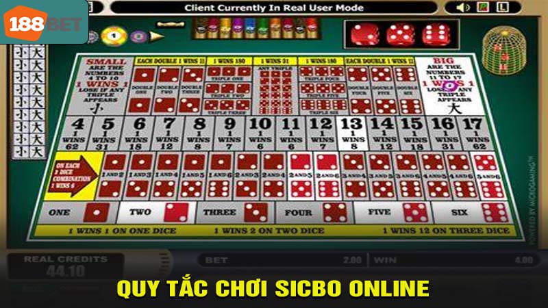 Quy tắc khi chơi sicbo online