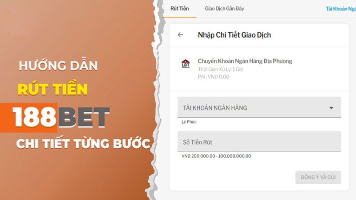 Rút tiền tại 188bet nhanh chóng và dễ dàng